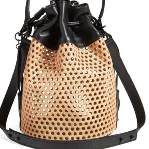 Loeffler Randall 'Industry Handheld' Openwork Bag